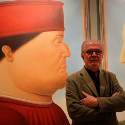 Juan Carlos Botero explicó la esencia del arte de su padre. FOTO: Archivo EL COLOMBIANO