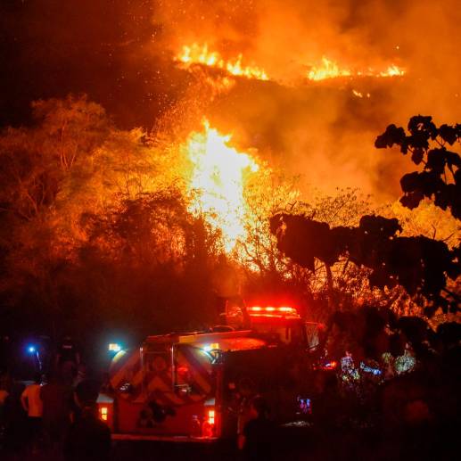 Alcalde Cali denuncia que mafia de lotes podría estar detrás de los incendios. FOTO: Capturas de video en cuenta X de @Vallehoy.