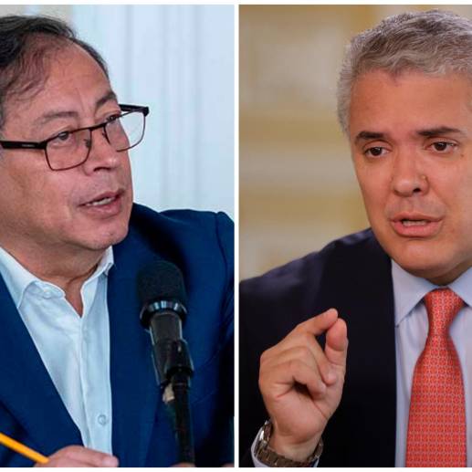 Gustavo Petro e Iván Duque hablaron sobre la inclusión de Cuba en la lista de países que ayudan al terrorismo. FOTOS Presidencia y Colpresa
