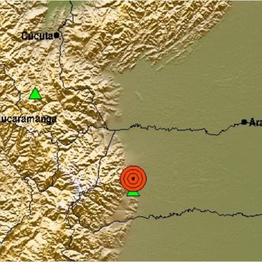 De acuerdo con la información preliminar del SGC, el fenómeno natural<b> también se sintió en Bogotá, Boyacá y el Valle del Cauca. </b>FOTO: Twitter @sgcol