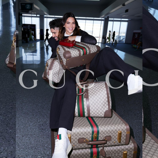 Una de las imágenes de la campaña de Gucci Valigeria que invita a los viajes con elegancia. FOTO: Instagram @Gucci / Anthony Seklaoui. 