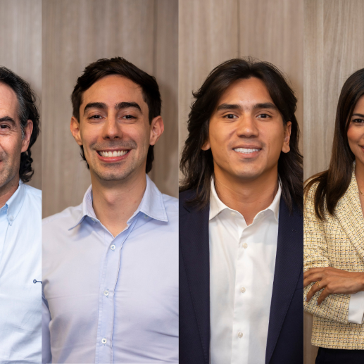 Federico Gutiérrez, Juan Carlos Upegui y Maria Paulina Aguinaga subieron en intención de voto, mientras Corredor bajó. FOTOS: EL COLOMBIANO Y CORTESÍA 