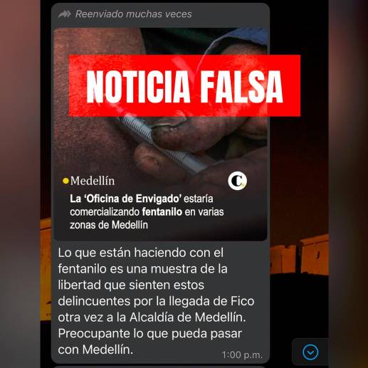 Este es el supuesto informe que está circulando en la web y que es falso. <b>FOTO EL COLOMBIANO</b>
