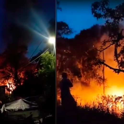 La emergencia fue atendida por el Cuerpo de Bomberos de Itagüí. FOTOS CAPTURA DE PANTALLA