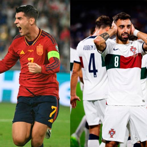 Álvaro Morata anotó triplete mientras que Bruno Fernández le dio el triunfo a Portugal. FOTOS EURO-2024