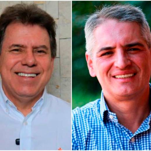 Prieto y Rendón son los únicos que hasta el momento han confirmado su participación al debate de los dos medios. FOTOS: EL COLOMBIANO