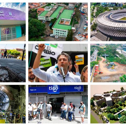 Daniel Quintero dejó la Alcaldía de Medellín para irse a hacer campaña en el país. FOTO: EL COLOMBIANO Y CORTESÍA