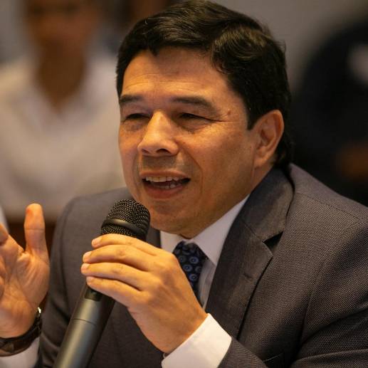 Oscar de Jesús Hurtado Pérez, fue designado como alcalde encargado de Medellín tras la renuncia de Daniel Quintero. FOTO: ESNEYDER GUTIÉRREZ