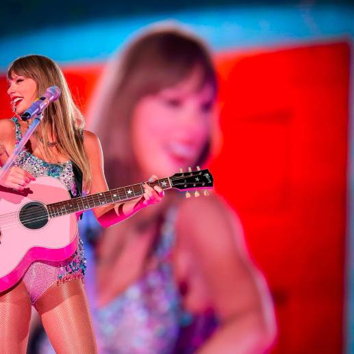 Taylor Swift durante su gira <i>The Eras Tour</i> en México. Foto: Tomada de X, @taylorswift13. 