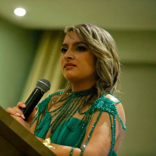 La hija del presidente, Andrea Petro, ha recibido múltiples intimidaciones a través de sus redes. FOTO: COLPRENSA