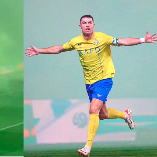 Cristiano Ronaldo suma 9 goles en siete partidos de Liga. FOTO: Captura de video y X (antes Twitter) @AlNassrFC_EN