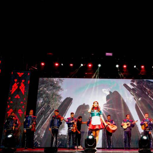 Lanzamiento de la adaptación musical de la novela La Hija del Mariachi en el teatro Astor Plaza. Foto: Colprensa.