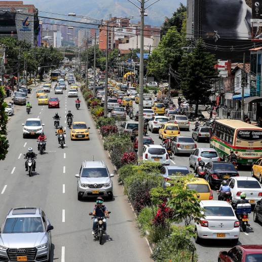 El pico y placa rige con los mismos números en los 10 municipios del Valle de Aburrá. FOTO Jaime Pérez 