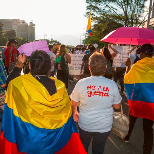 Imagen de referencia de movilizaciones pidiendo paz para el país. FOTO: Julio Herrera 