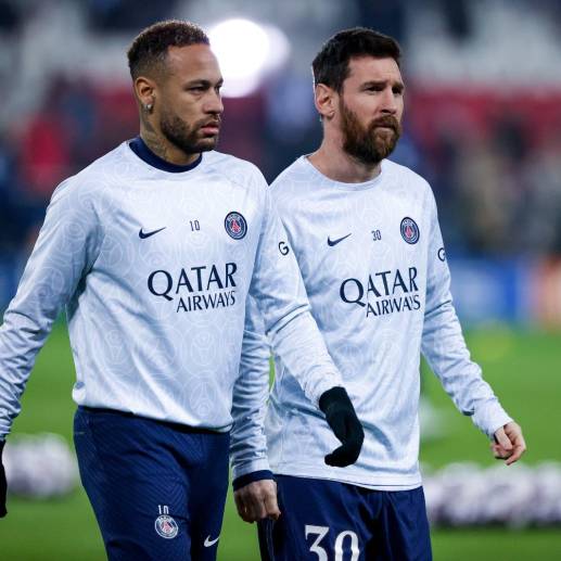 Messi y Neymar salieron del PSG en la última temporada. Messi se fue a Miami y Ney a Arabia Saudita. FOTO: GETTY