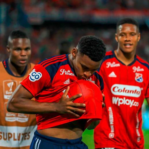 Brayan León, la gran figura del DIM en el triunfo ante Atlético Nacional. FOTO ESNEYNER GUTIÉRREZ
