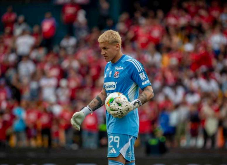 El arquero Washington Aguerre está en el grupo de viajeros que el DIM llevó a Ibagué para el duelo ante Tolima. FOTO: Juan Antonio Sánchez