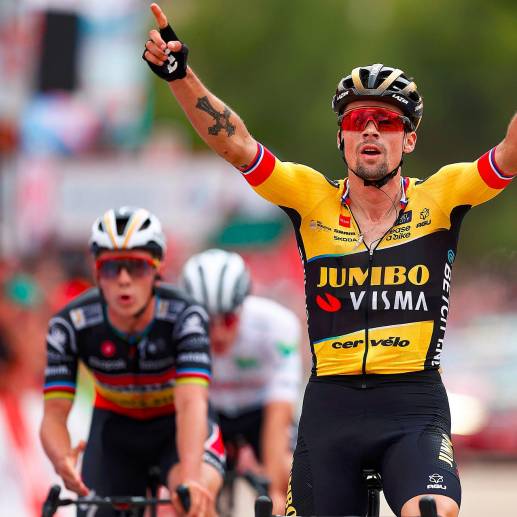 Roglic logró su undécima victoria en la Vuelta a España. FOTO TWITTER VUELTA A ESPAÑA