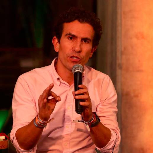 Felipe Vélez habló de Parques del Río como un proyecto clave para el desarrollo de vivienda y movilidad. Foto: El Colombiano. 