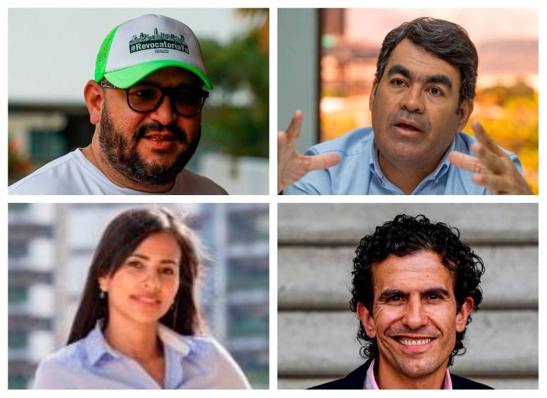 Andrés Rodríguez, César Hernández, María Paulina Aguinaga y Felipe Vélez. FOTOS EL COLOMBIANO y Cortesía