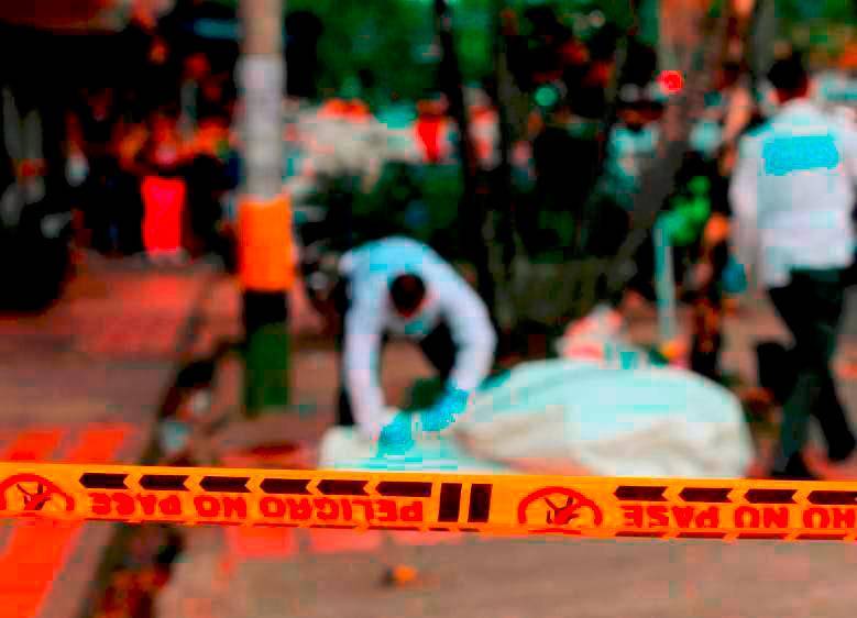 El ataque en Ansermanuevo dejó tres muertos y tres personas más heridas. Foto EL COLOMBIANO / Referencia.