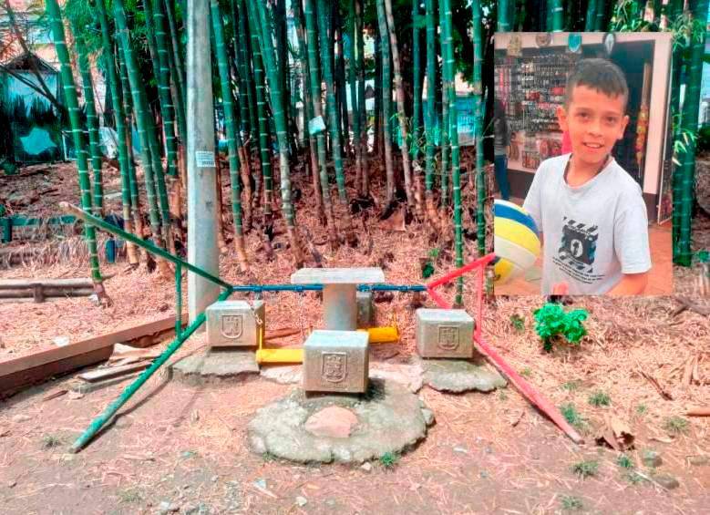 El alcalde Quintero aseguró que esta estructura fue ataque de vandalismo, algo que desvirtúan los familiares de Juan Manuel Bernal (detalle) y la comunidad en general. FOTOS: CORTESÍA