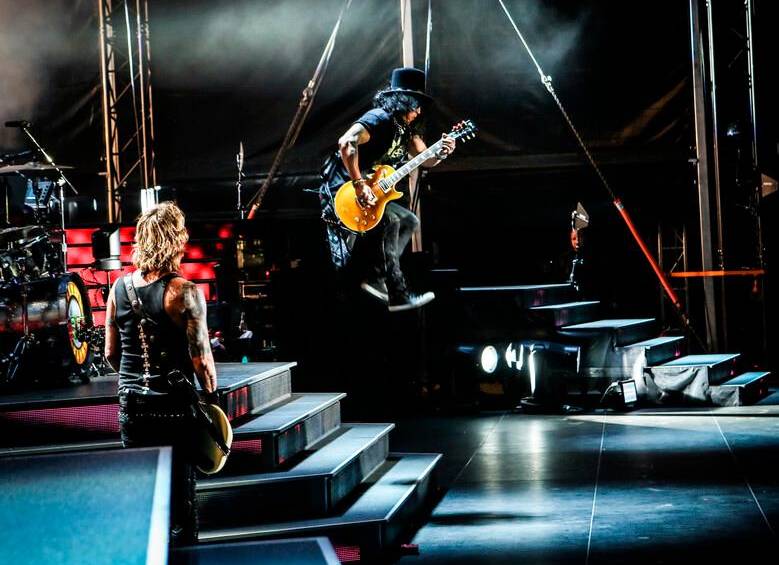 Imagen del concierto en 2016, en Medellín, de Guns N’ Roses. FOTO EL COLOMBIANO
