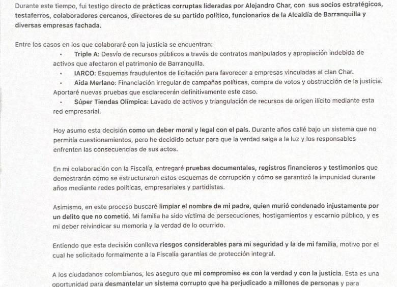 “El Oso Yogui”, exasesor de Alex Char, promete revelarle a la Fiscalía casos de corrupción, ¿que más dirá?