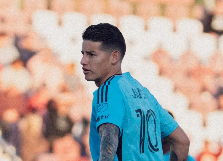 James Rodríguez durante su partido con Sacramento. FOTO @MNUFC
