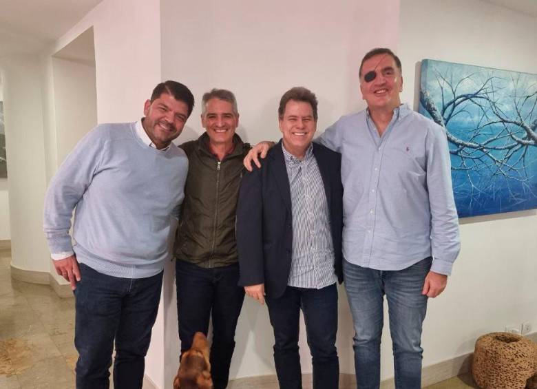 Juan Diego Gómez, Andrés Julián Rendón, Eugenio Prieto, Mauricio Tobón. Foto: Twitter. 