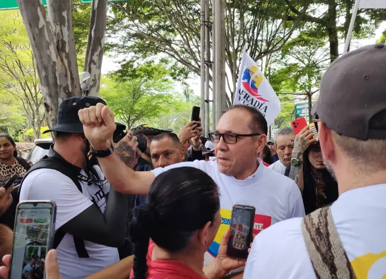 Ministro del Trabajo, Antonio Sanguino, en Medellín. Foto: El Colombiano