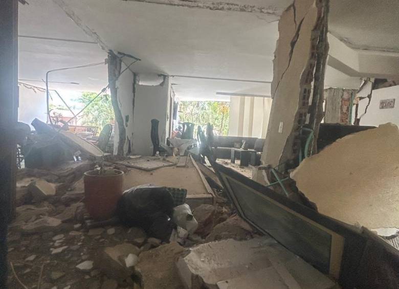 El apartamento quedó totalmente destruido. Foto: cortesía