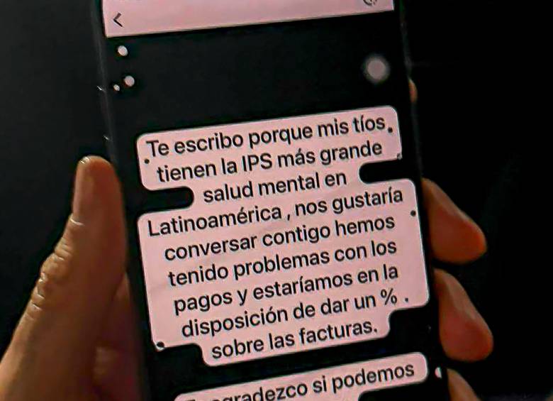 El supuesto mensaje que le llegó al superintendente Quintero con el ofrecimiento de una coima para acelerar pagos.