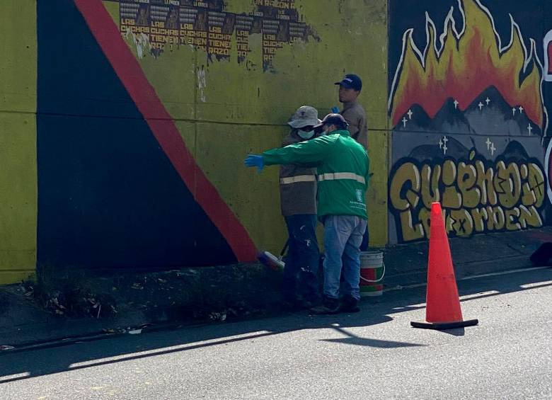 También borraron el mural de Pablo Escobar en Medellín