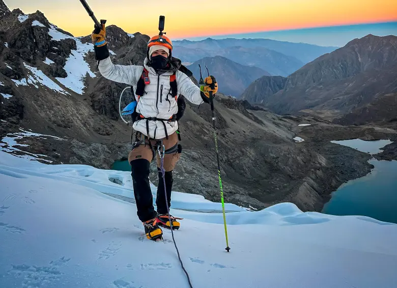 Martín se atrevió a lo que otros nunca habían intentado en esa majestuosa montaña de Perú. Sus desafíos continúan. FOTO CORTESÍA