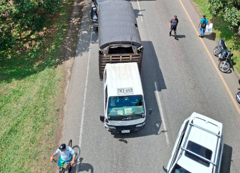 El accidente de tránsito generó una fuerte congestión vehicular. FOTO: Juan Felipe Zuleta