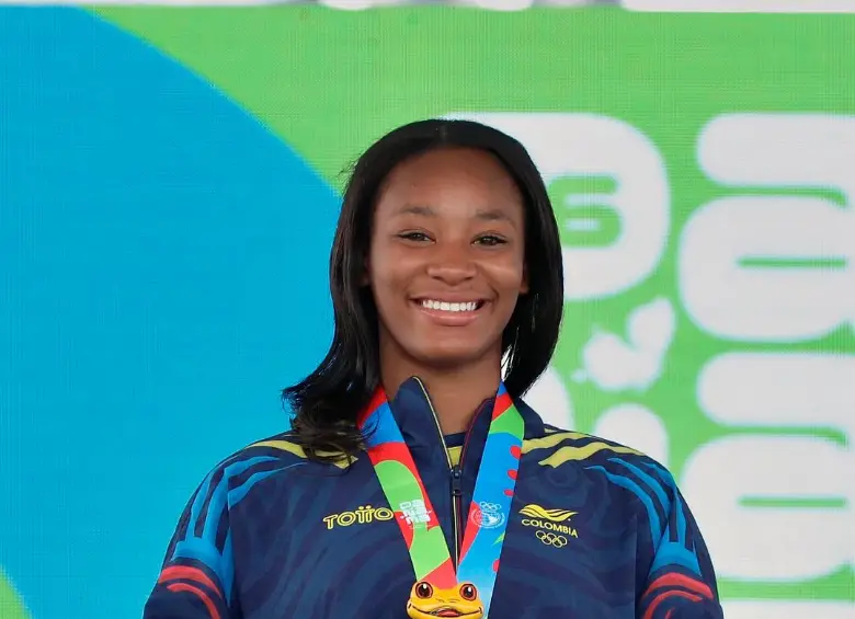 Sharol Angulo consiguió la medalla de plata en la categoría -78 kg de judo femenino. FOTO: INSTAGRAM COMITÉ OLÍMPICO COLOMBIANO