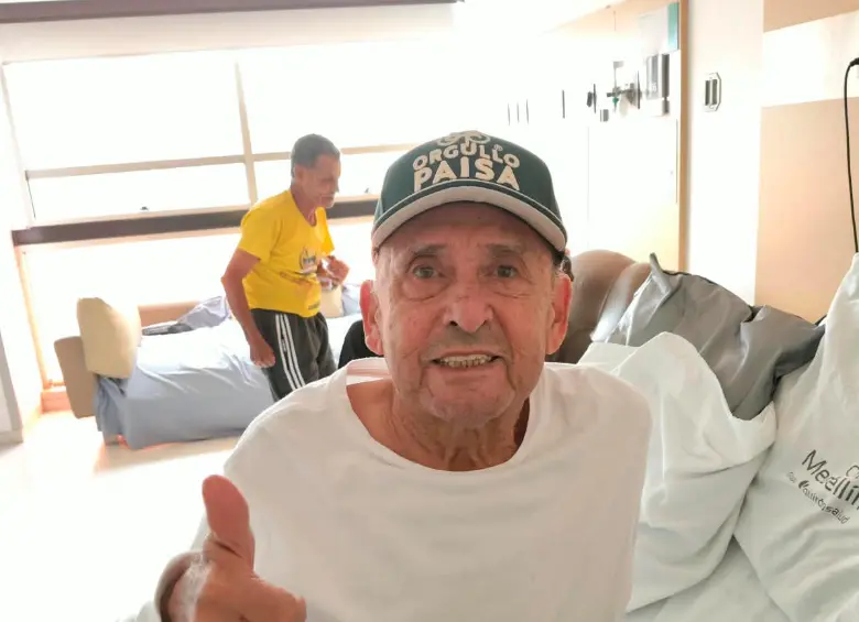 Martín Cochise Rodríguez, desde la Clínica Medellín. FOTO CORTESÍA