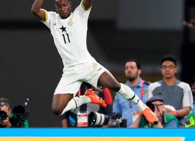 Osman Bukari, delantero de la Selección de Ghana, tiene 23 años y está disputando su primera Copa del Mundo. FOTO: GETTY 