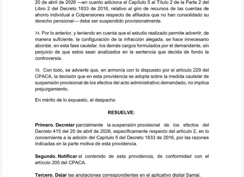 Fallo del Consejo de Estado