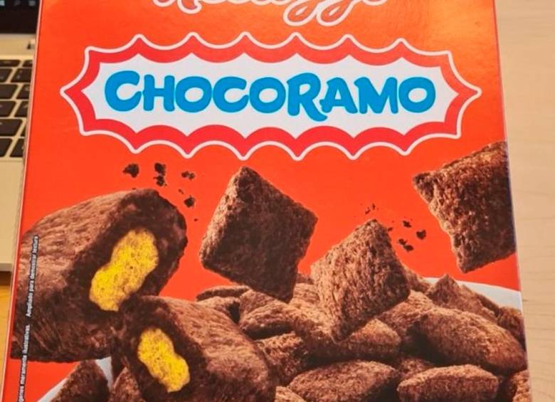El nuevo cereal de chocoramo, producto de la alianza Ramo Kellogg´s saldría al mercado en cuestión de semanas. FOTO Twitter @Linalaherre