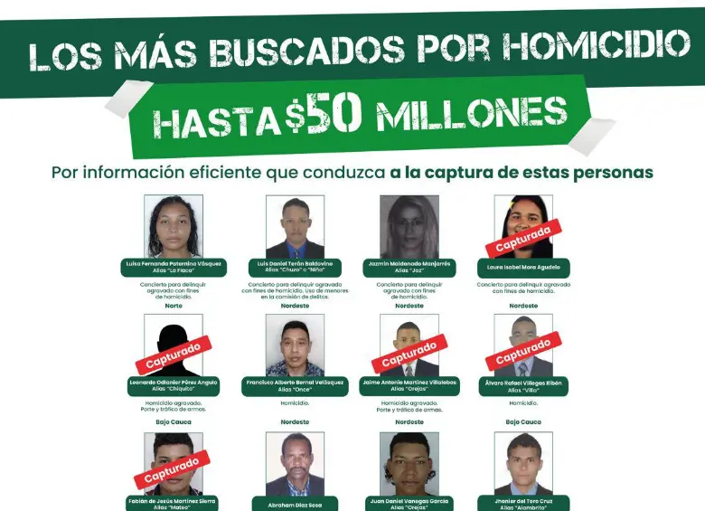 Cayó uno de los 12 más buscados de Antioquia: es acusado de asesinatos en la región