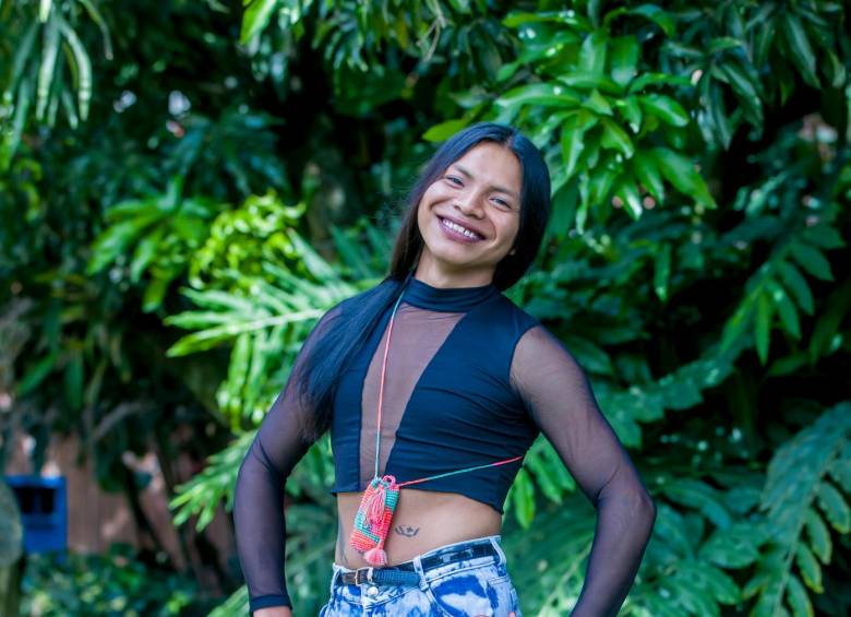 Gina Tascón, mujer indígena trans del municipio de Jardín, Antioquia. FOTO juan antonio sánchez