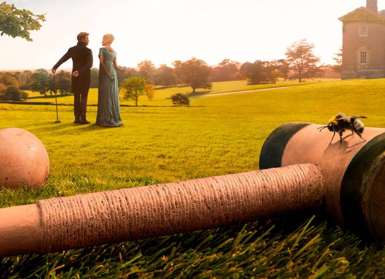 La imagen de la nueva temporada de Bridgerton da una idea de los nuevos juegos de amor y poder que se verán en la segunda temporada. FOTO CORTESÍA