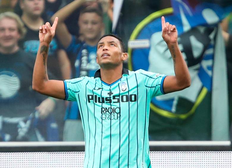 El colombiano de nuevo fue protagonista con el Atalanta, además de dar una asistencia marcó en el 2-2 ante el Udinese. FOTO EFE