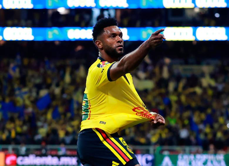 Miguel Borja volvió a encontrar los goles en el América de México. FOTO: GETTY