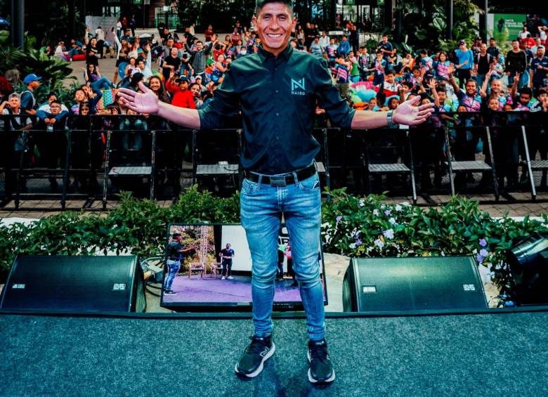 Nairo Quintana ya goza con el público antioqueño antes de su Gran Fondo, que tendrá 4.000 ciclistas FOTO CORTESÍA TIRELLIPHOTO
