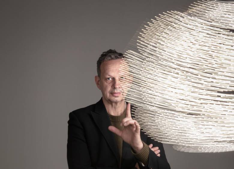 Tom Dixon participa en Medellín en la Feria de Diseño 2023. FOTO Cortesía
