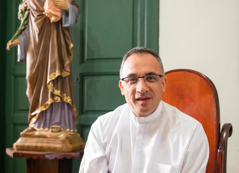 Gerardo Díaz Molina, vicario Episcopal de la zona sur de la Arquidiócesis de Medellín. FOTO: Carlos Velásquez.