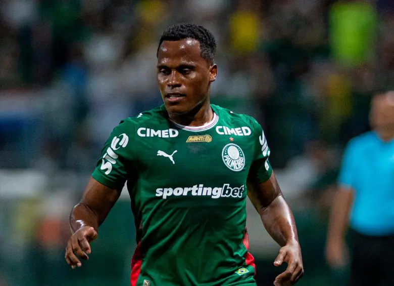 Jhon Arias llegó a Palmeiras por 25 millones de euros en enero de 2026. FOTO: GETTY